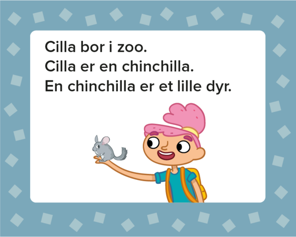 Laes om chinchillaen Cilla tekst   Clio Online  2016